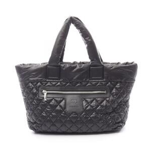 Chanel Coco Cocoon Tote Bag Leather Black
